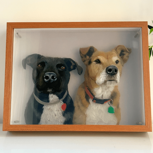 3D glass pet portrait-two pet - Image 4