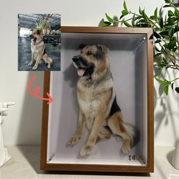 3D glass pet portrait-full body - Image 5
