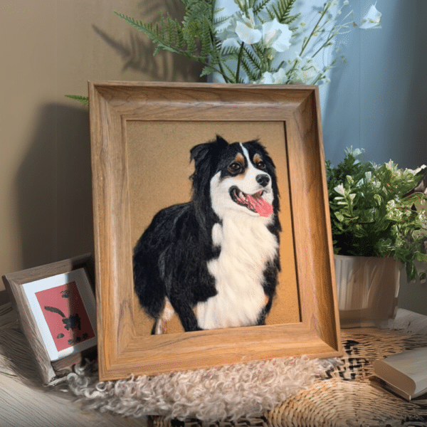 Flat Pet Felt Painting-four pet - Image 6