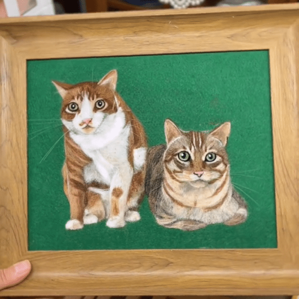 Flat Pet Felt Painting-tow pet - Image 5