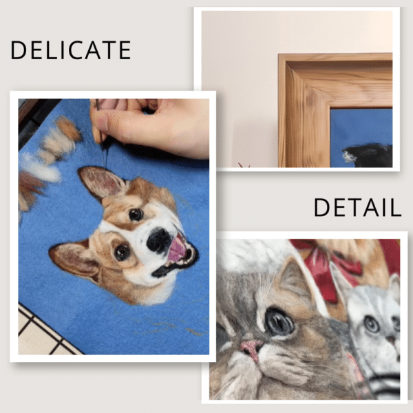 Flat Pet Felt Painting-tow pet - Image 11