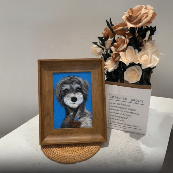 Flat Pet Felt Painting-four pet - Image 5