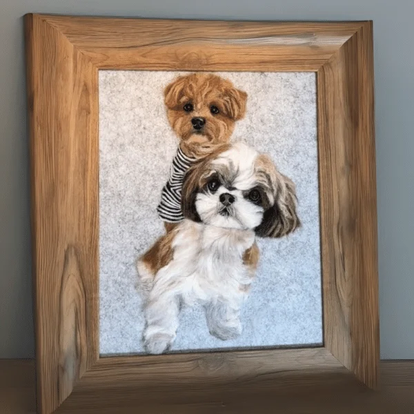 Flat Pet Felt Painting-tow pet - Image 3