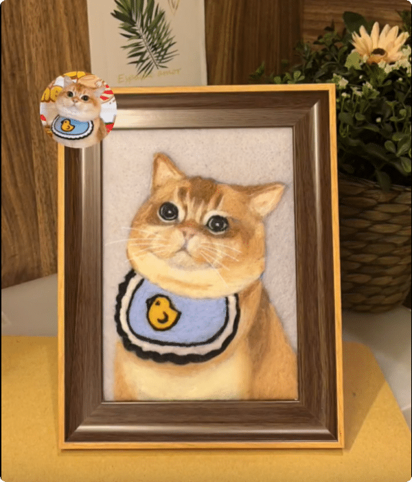 Flat Pet Felt Painting-one pet - Image 8