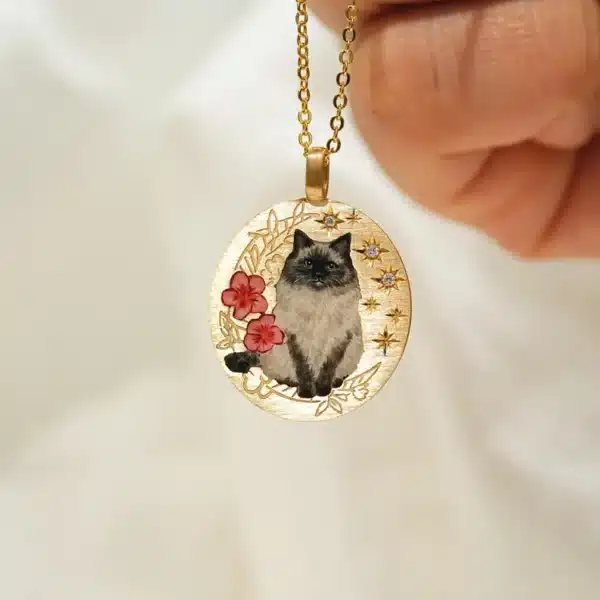Vintage Floral Full-Body Pet Portrait - Image 4