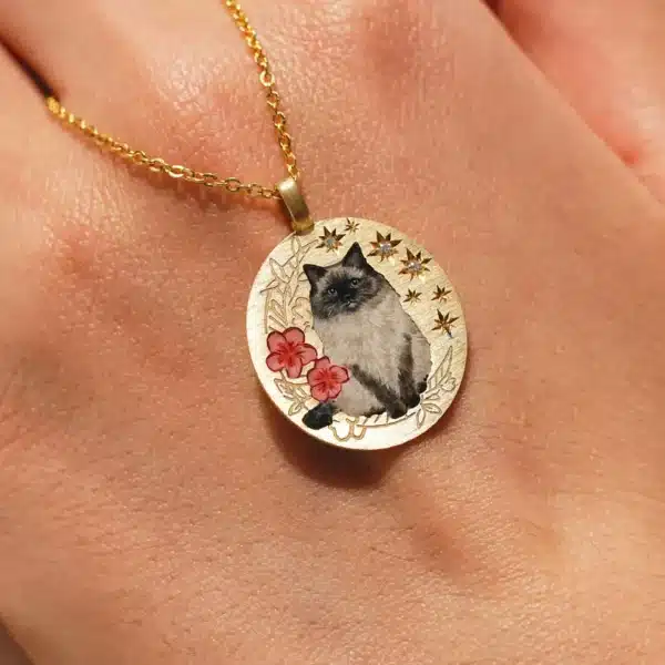 Vintage Floral Full-Body Pet Portrait - Image 8