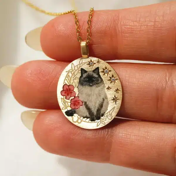 Vintage Floral Full-Body Pet Portrait - Image 7