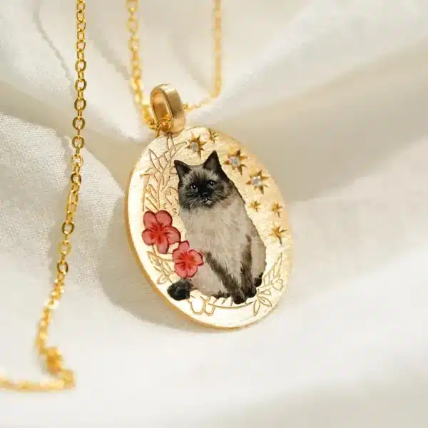Vintage Floral Full-Body Pet Portrait
